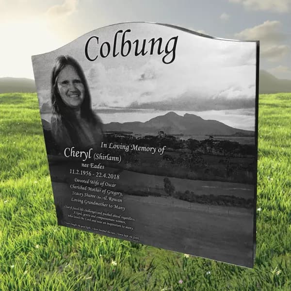 Colbung headstone