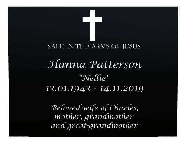 Square Laser-Etched Color Plaque – Safe in The Arms of Jesus preview