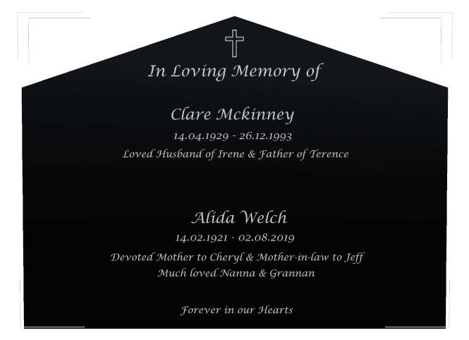 Peak Traditional Engraved Headstone – Much Loved preview