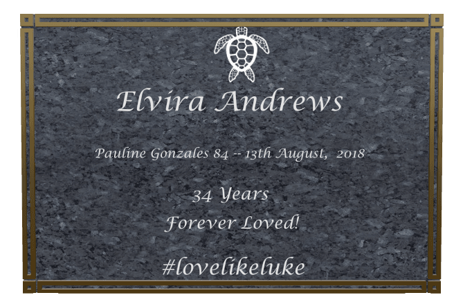 Square Traditional Engraved Plaque – Forever Loved preview