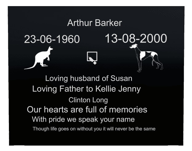 Square Laser-Etched Color Plaque – Loving Father Plaque preview