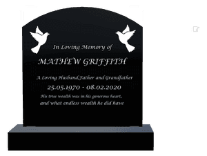 Husband Memorial Laser-Etched Headstone preview