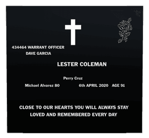 Military Veteran memorial design preview