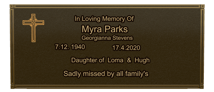 Square Bronze Plaque – In Loving Memory preview