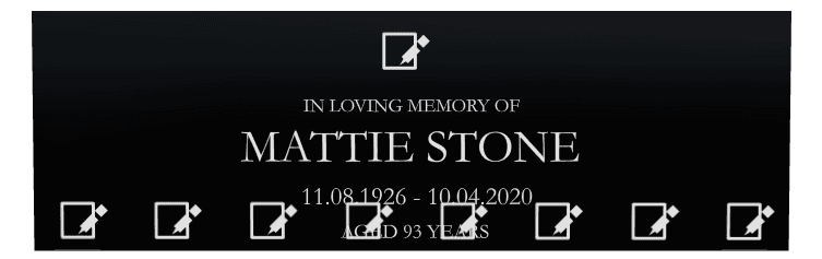 Square Laser-Etched Color Plaque – In Loving Memory preview