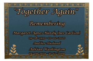 Square - Flower Parrot memorial design preview
