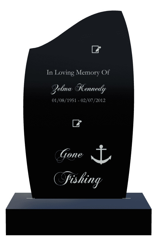 Traditional Engraved Headstone – In Loving Memory preview
