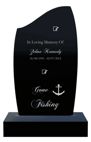 Headstone 40 - In Loving Memory memorial design preview