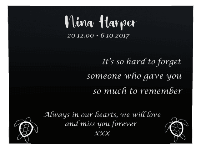 Square Laser-Etched Color Plaque – Always in Our Hearts Plaque preview