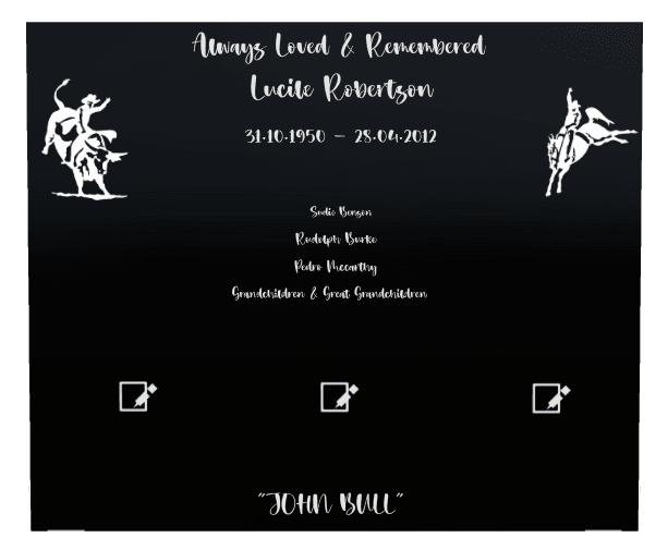 Square Laser-Etched Color Plaque – Loved And Remembered preview