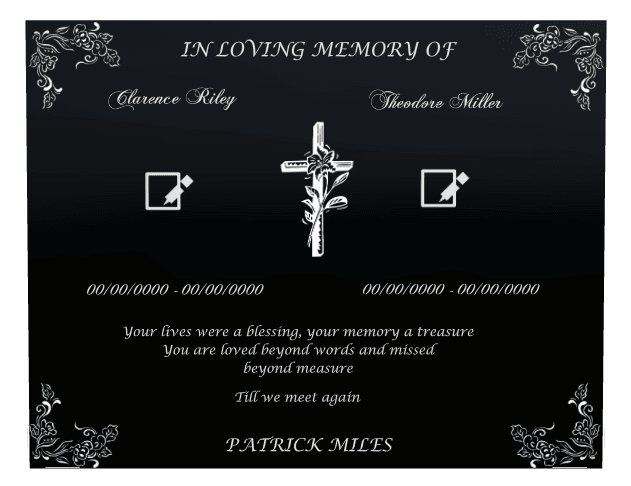 Square Laser-Etched Color Plaque – Your Memory a Treasure preview