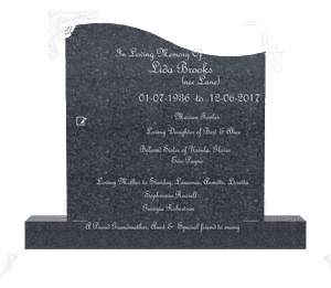 Left Wave - Loving Mother memorial design preview