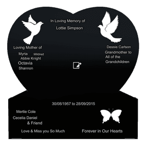 In Loving Memory of memorial design preview