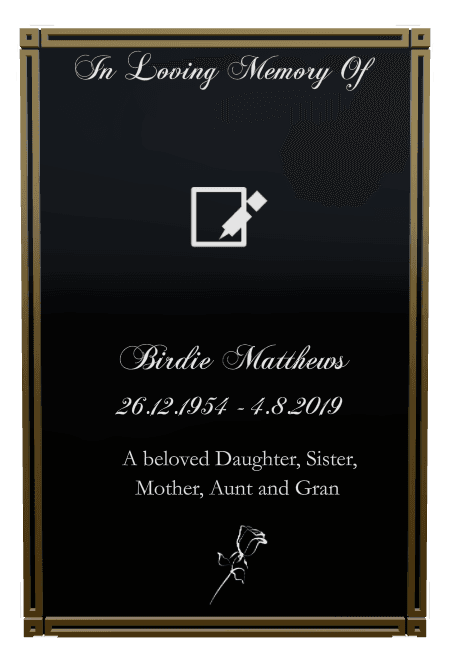 Square Laser-Etched Color Plaque – Beloved Daughter Plaque preview