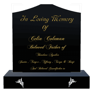 Cropped Peak - In Loving Memory 4 memorial design preview
