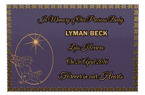 Baby Memorial memorial design preview