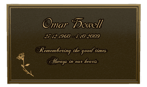 Commemorative memorial design preview