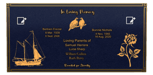 In Loving Memory memorial design preview