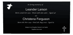 Biblical Memorial memorial design preview