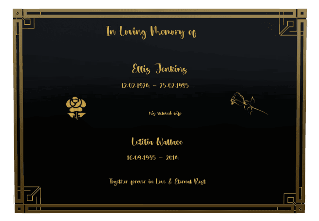 Square Traditional Engraved Plaque – In Loving Memory preview
