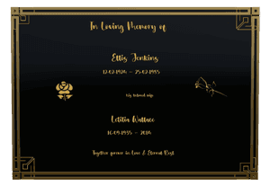 Square - In Loving Memory 14 memorial design preview