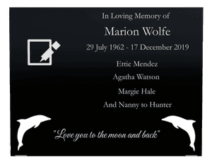 Square - In Loving Memory 16 memorial design preview
