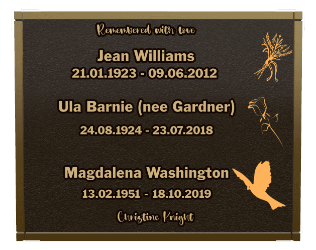Square Bronze Plaque – James Plaque preview