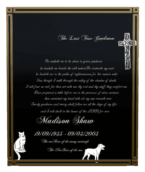 Religious Memorial memorial design preview