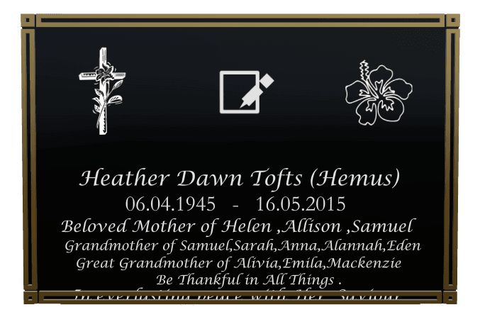 Square Laser-Etched Color Plaque – Samuel Plaque preview