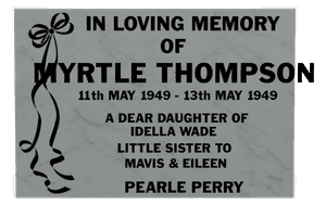 Daughter Memorial memorial design preview