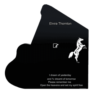 Headstone 6 - Horse memorial design preview