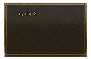 Bronze Plaque - Dog 2 memorial design preview