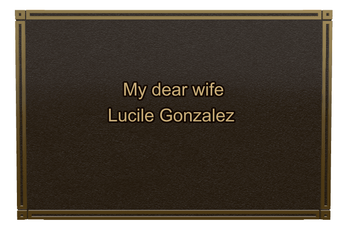 Bronze Plaque Bronze Plaque – Wife preview