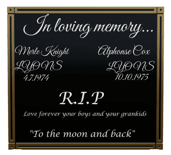 Square Traditional Engraved Plaque – In Loving Memory preview