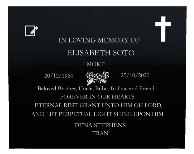 Square Laser-Etched Color Plaque – Beloved Brother preview
