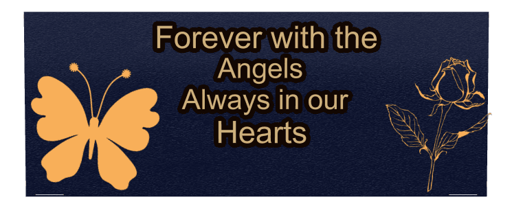 Square Bronze Plaque – Always in Our Hearts preview