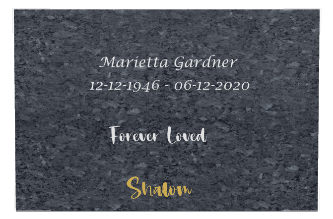 Square Traditional Engraved Plaque – Forever Loved Plaque preview