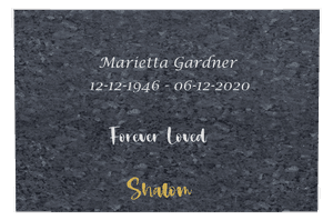 Square - Forever Loved Plaque memorial design preview