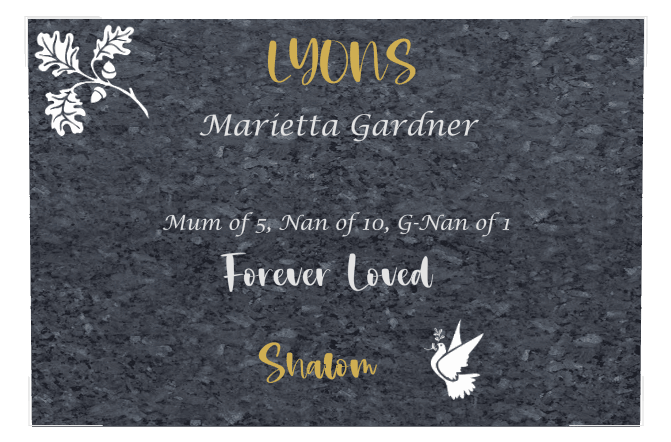 Square Traditional Engraved Plaque – Forever Loved preview