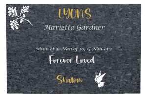 Square - Forever Loved 2 memorial design preview
