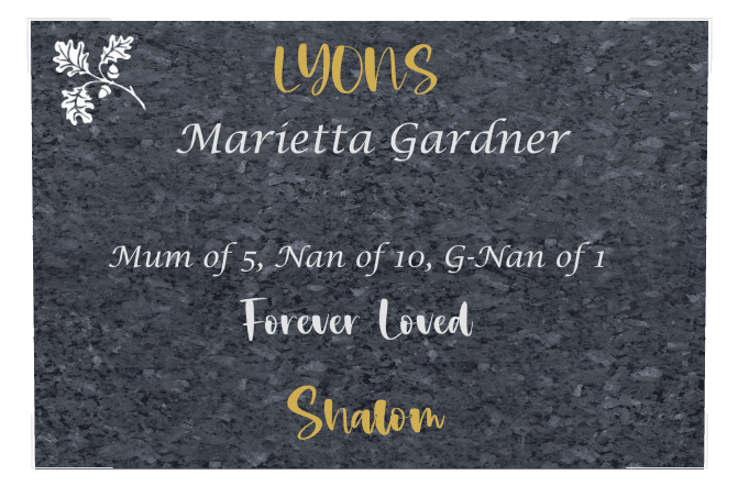 Square Traditional Engraved Plaque – Forever Loved preview