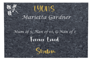 Square - Forever Loved 3 memorial design preview