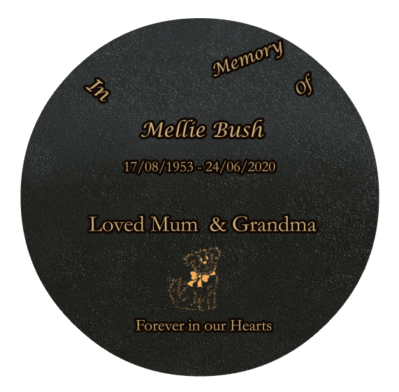 Circle Bronze Plaque – Forever in Our Hearts preview