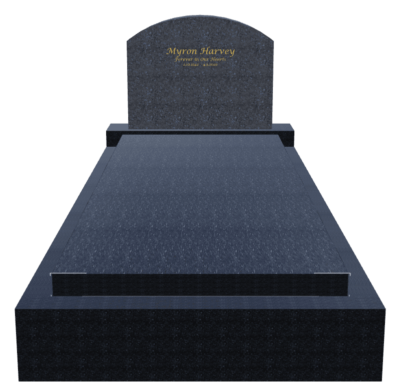 Serpentine Traditional Engraved Monument – Forever in Our Hearts Monument preview