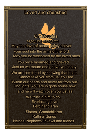 Religious Memorial memorial design preview
