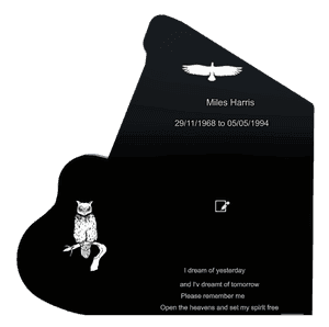 Headstone 6 - Bird memorial design preview