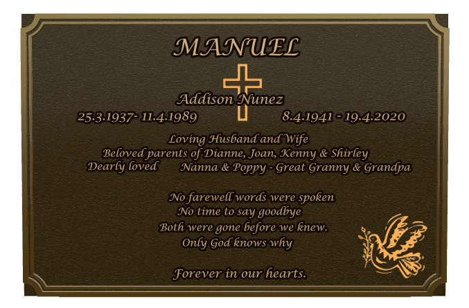 Bronze Plaque Bronze Plaque – No Farewell Words Were Spoken preview
