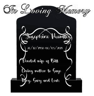 Wife Memorial memorial design preview