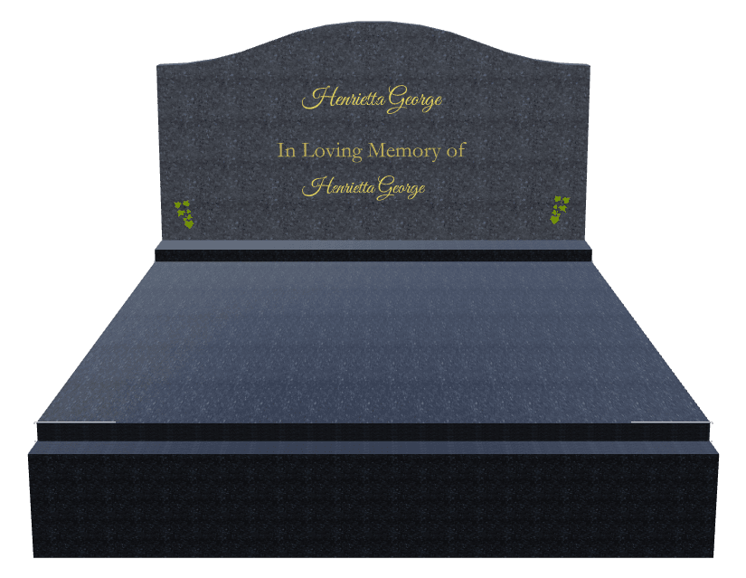 Serpentine Traditional Engraved Monument – In Loving Memory preview