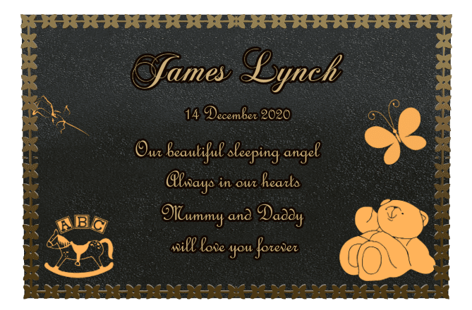 Square Bronze Plaque – Always in Our Hearts preview